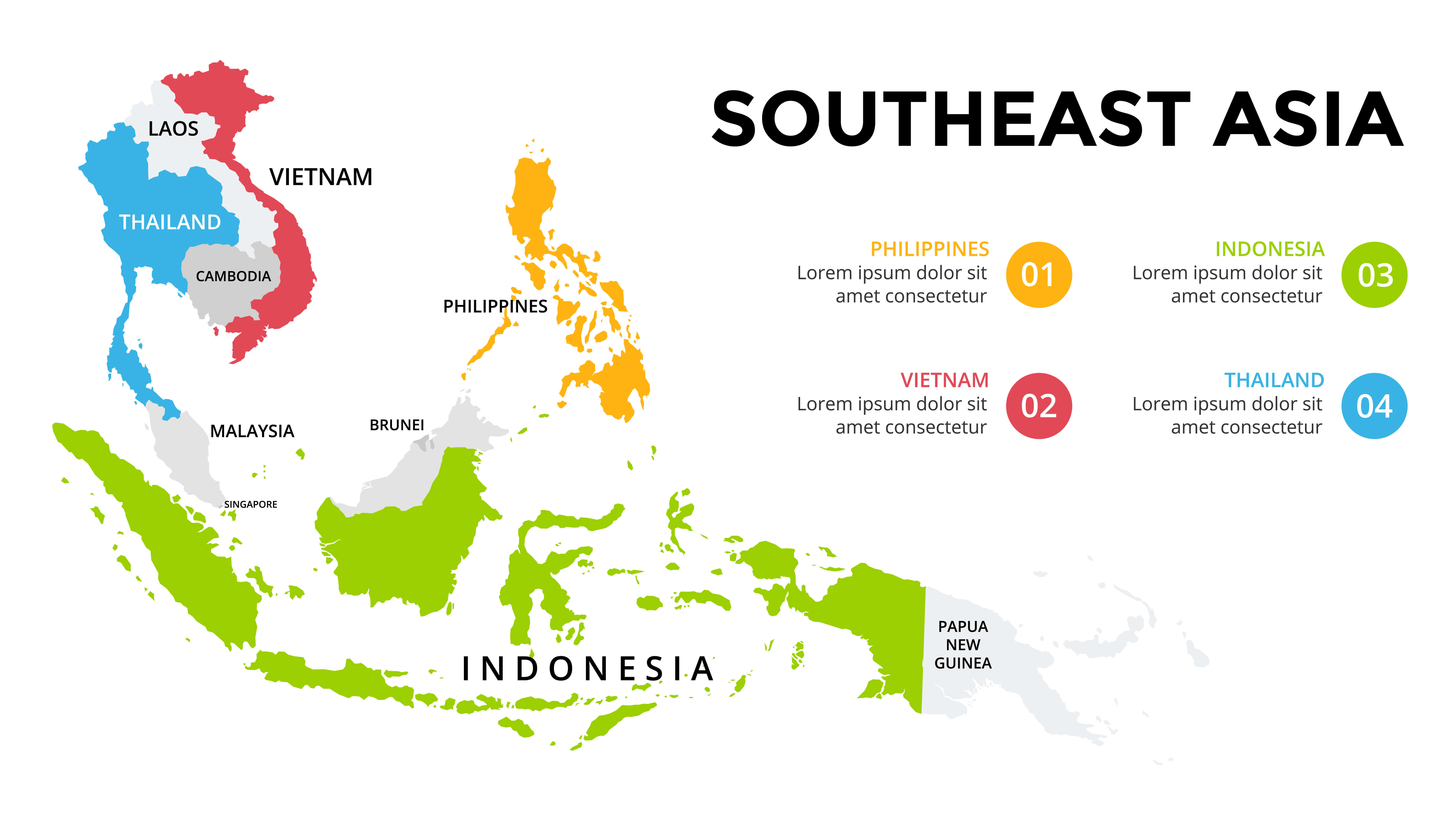 Philippines and Southeast Asia Map – Countries and Regions Overview