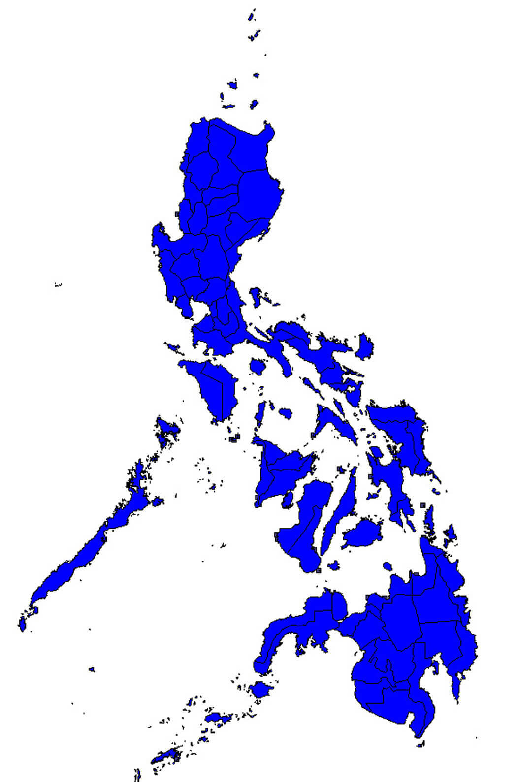 Philippines blank map