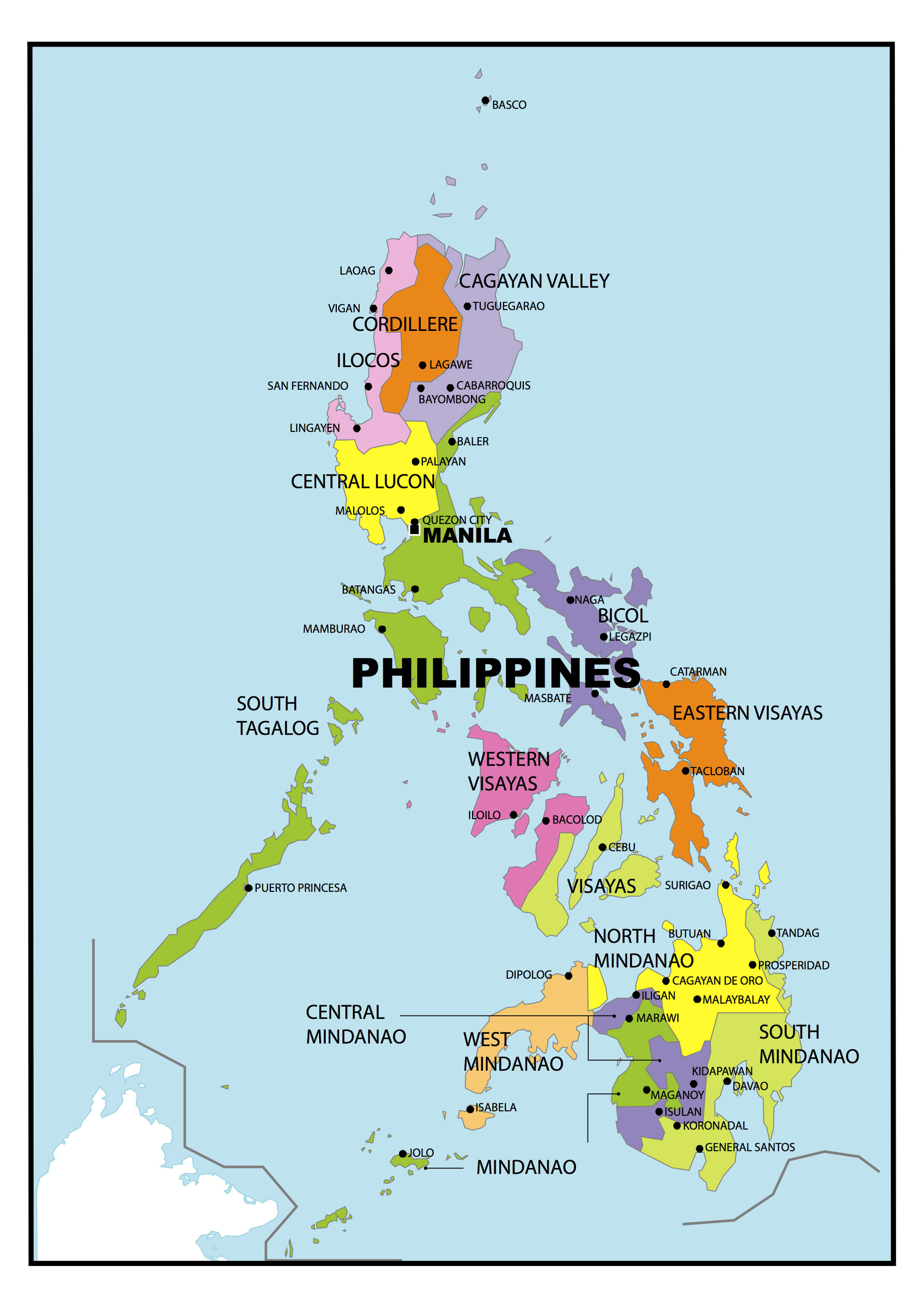 Philippines political map