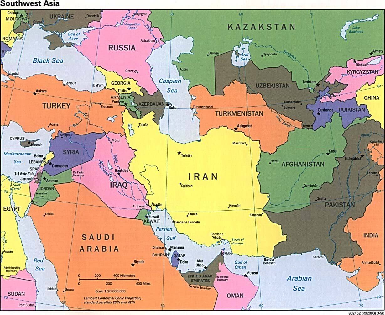 Asia map