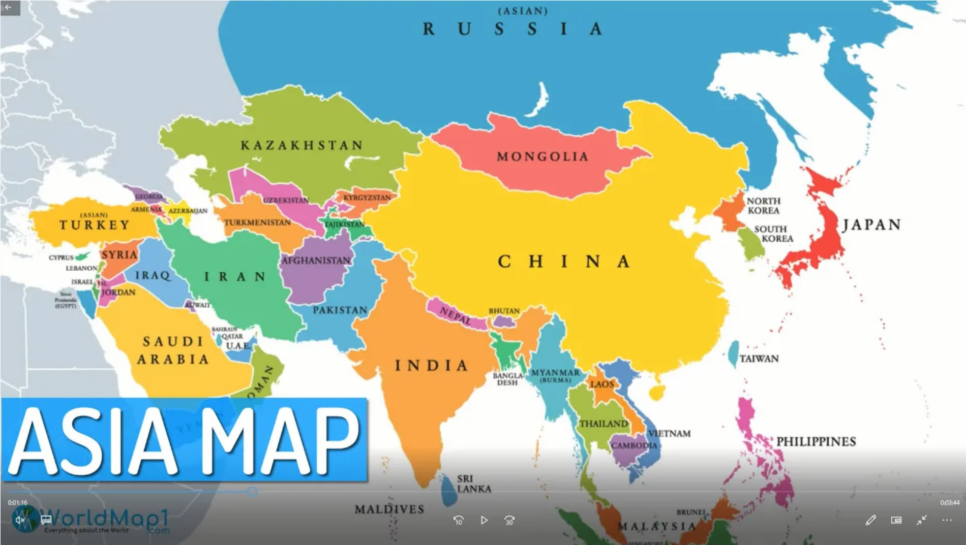 Asia maps