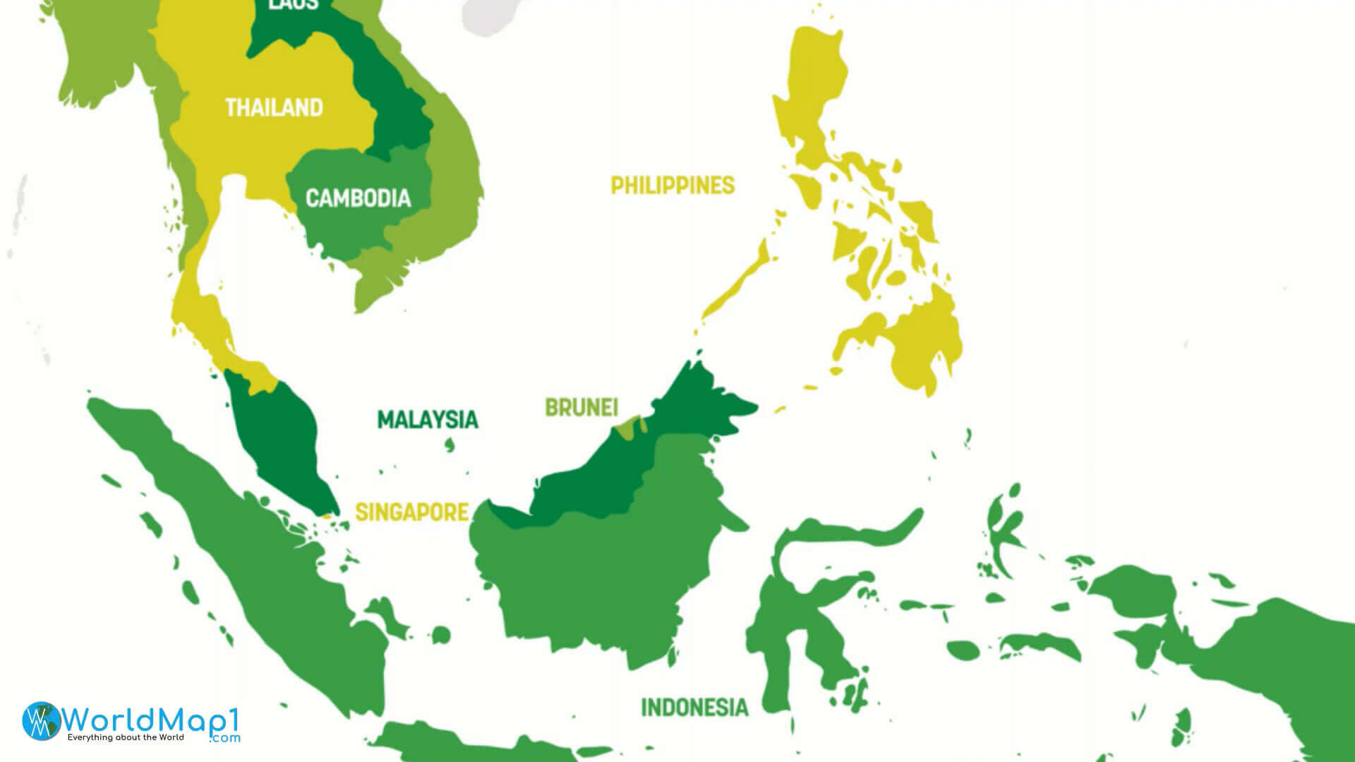 South east Asia and philippines map