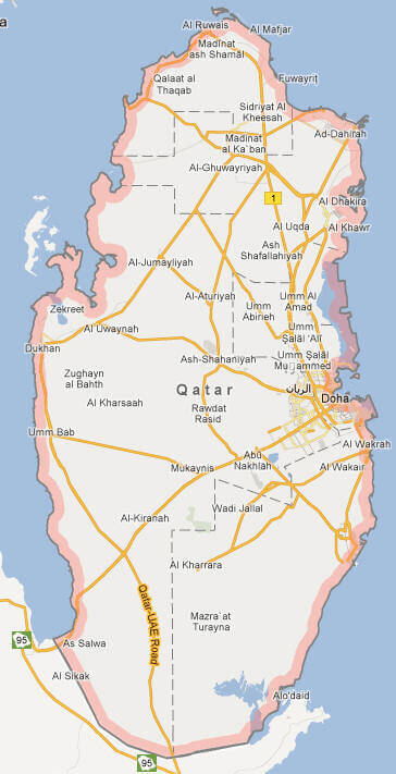 Qatar Google map