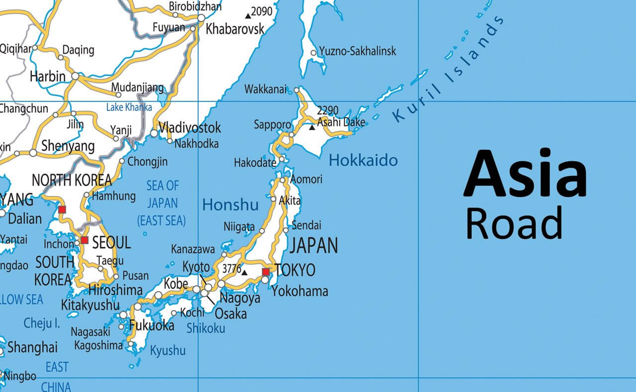 East Asia japan road map