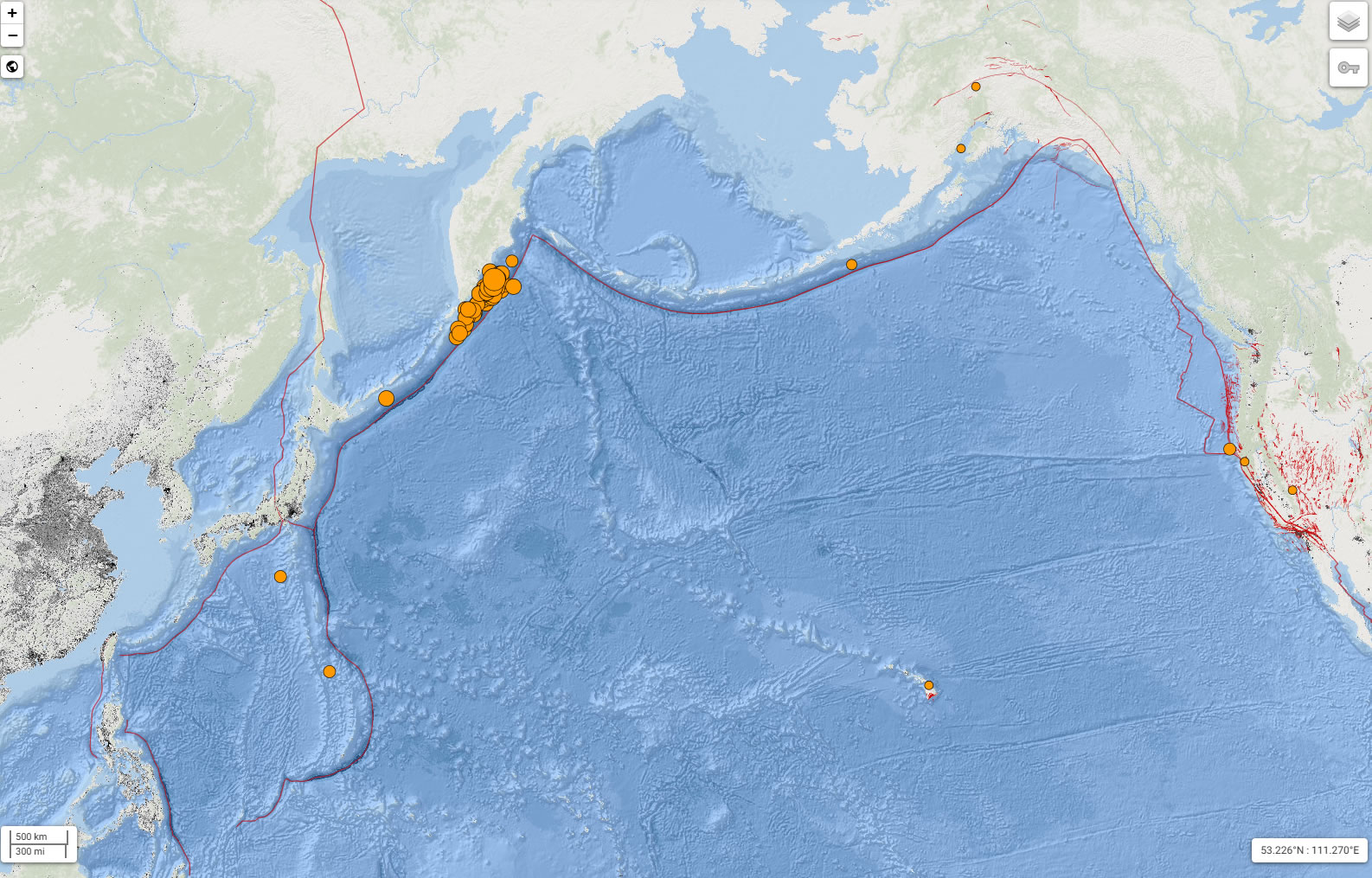8.8 Russia earthquake tsunami with ocean map 2025