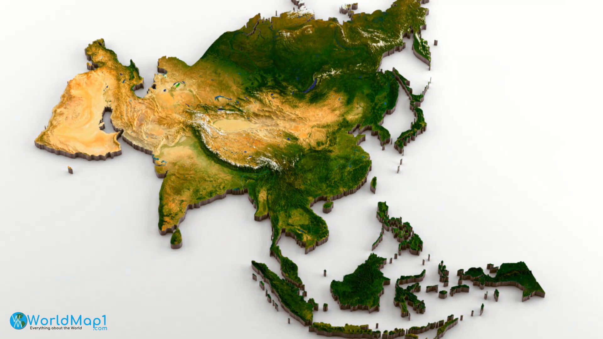 Asia Earth plate map