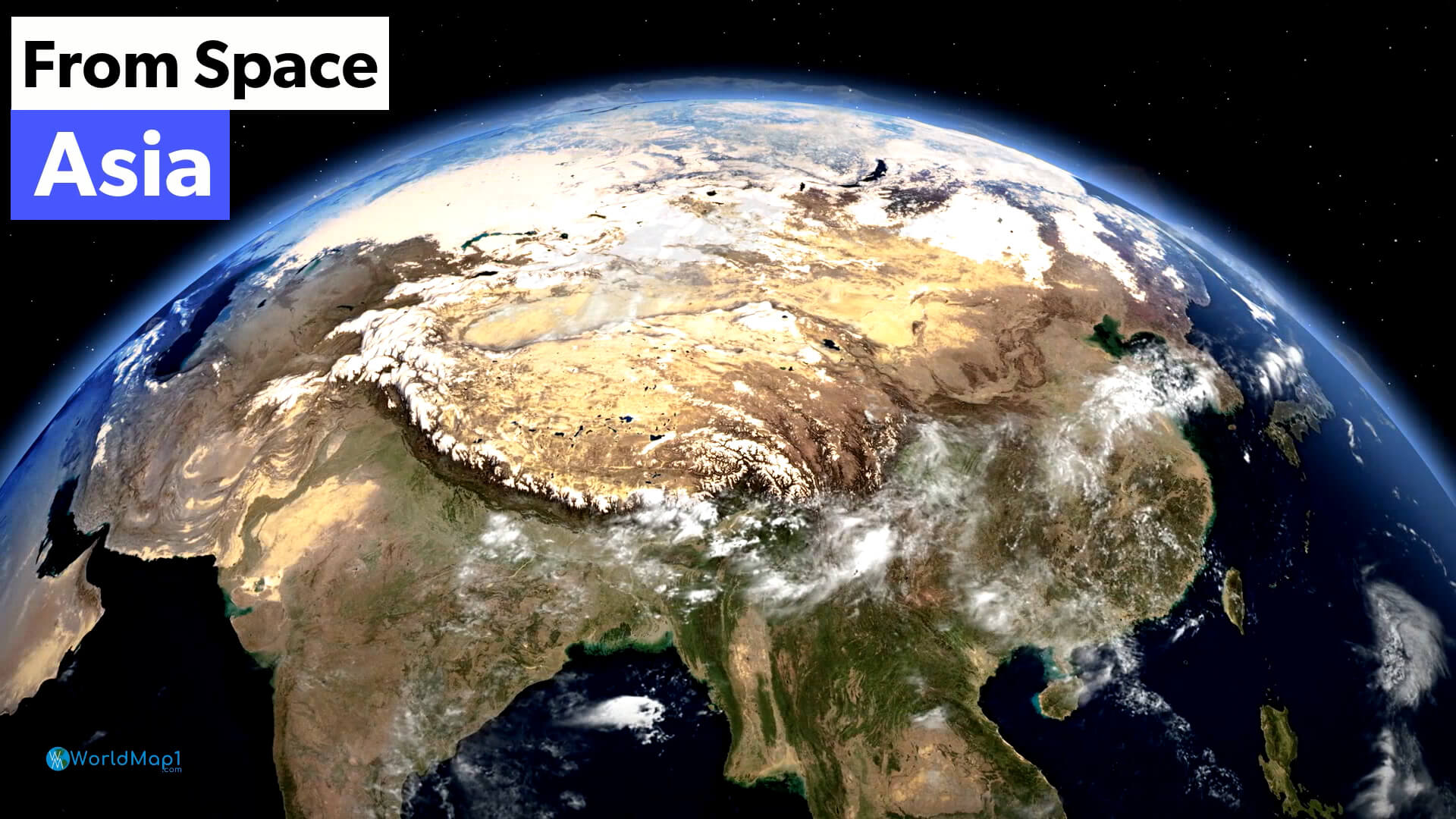 Asia satellite image