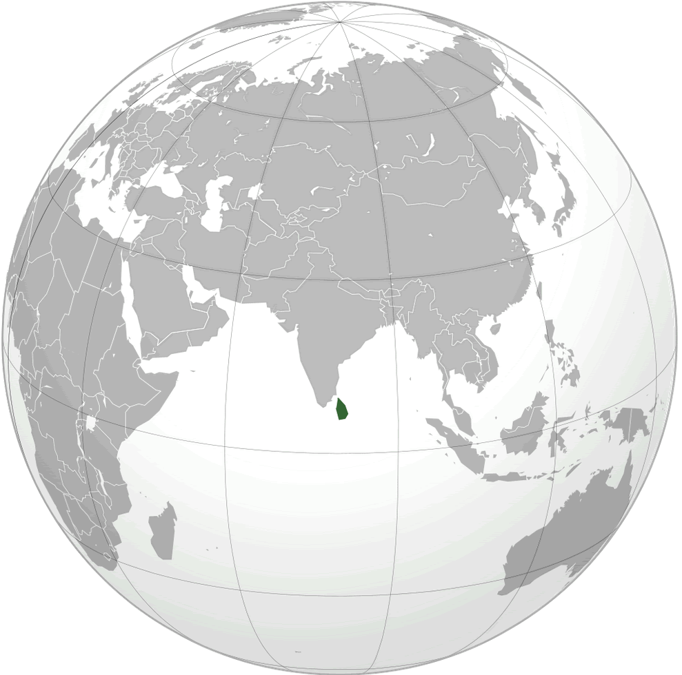 where is sri lanka on the world