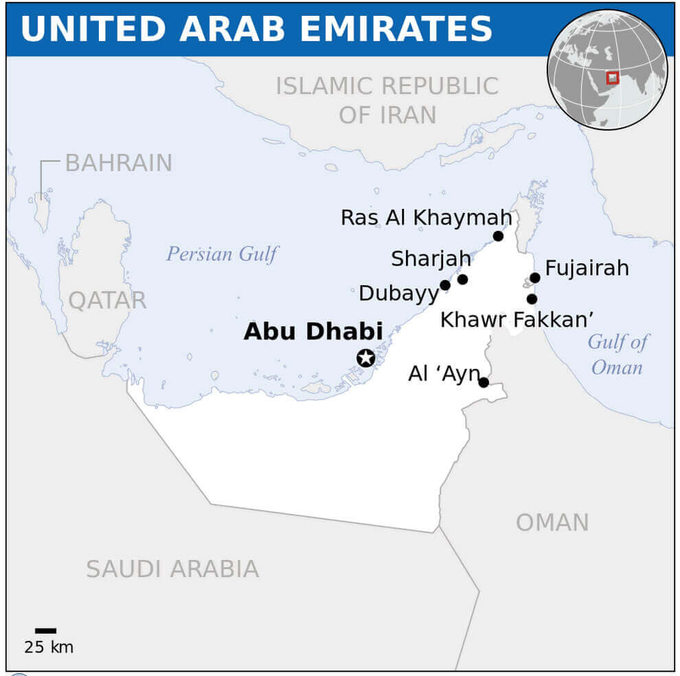 United Arab Emirates location map
