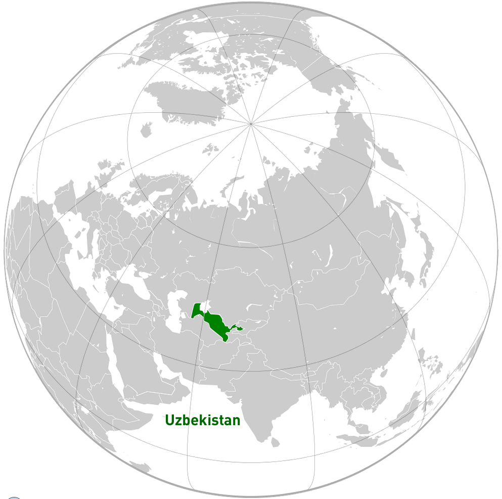 where is Uzbekistan on the world map