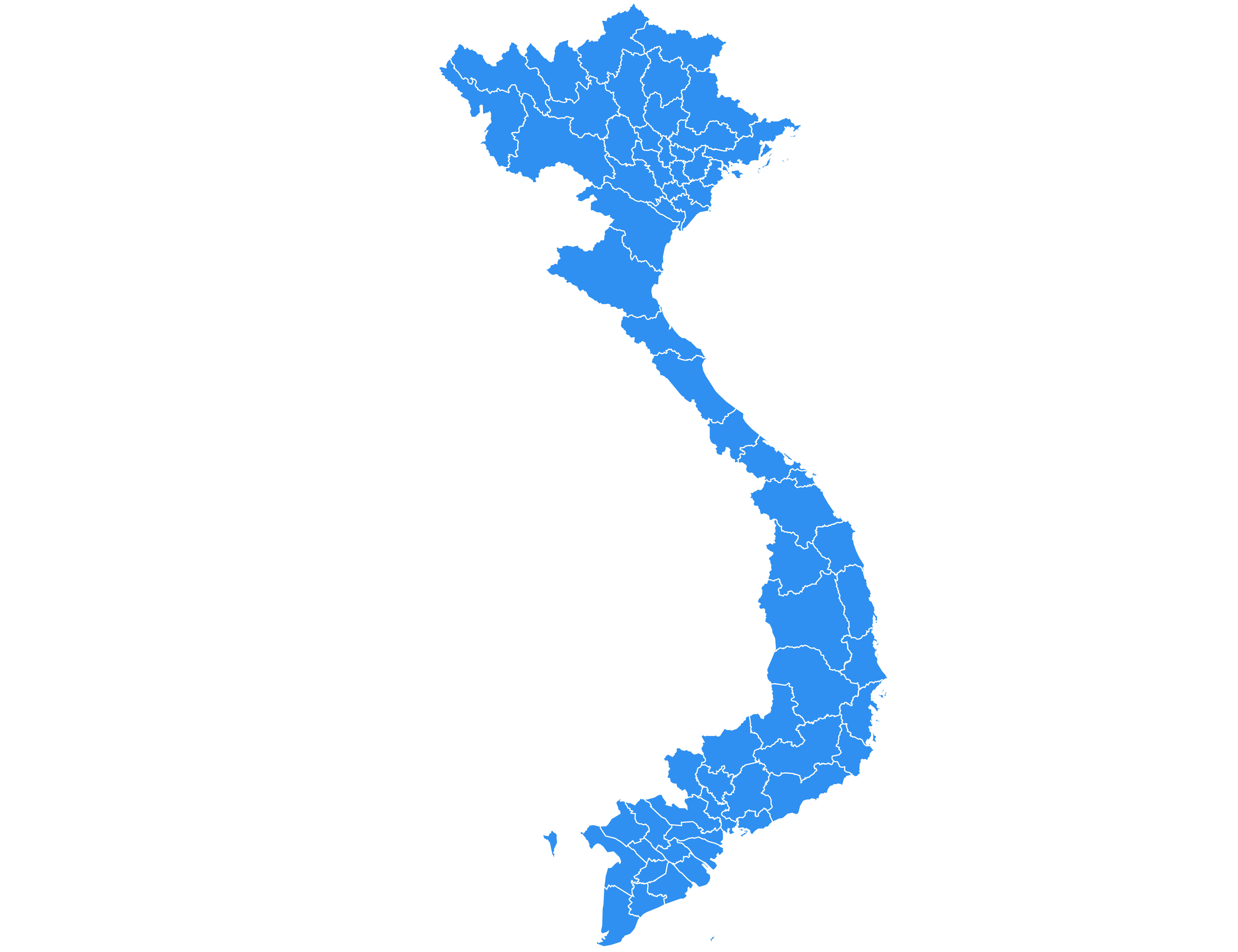 Vietnam blank map