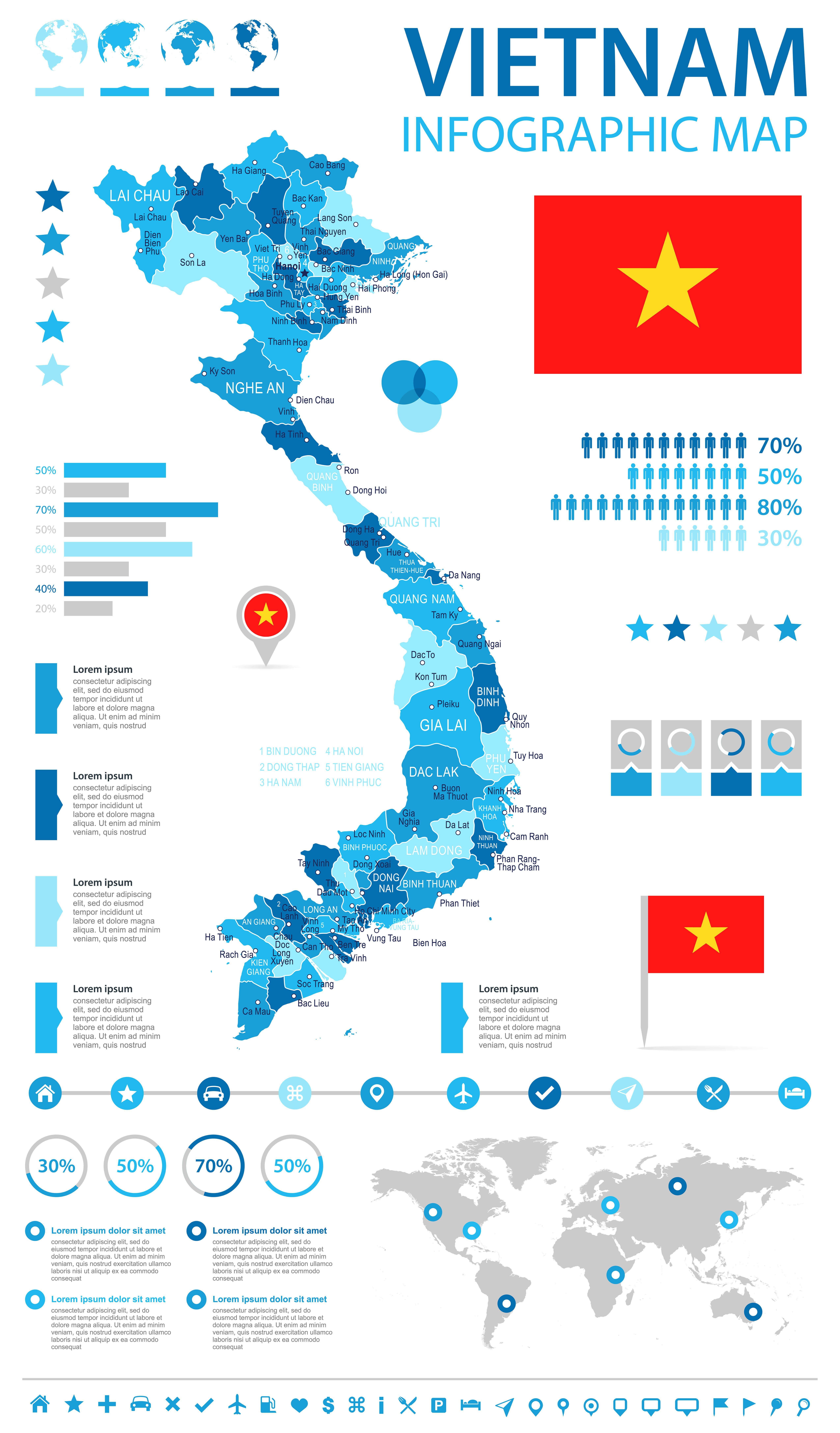 Vietnam info map