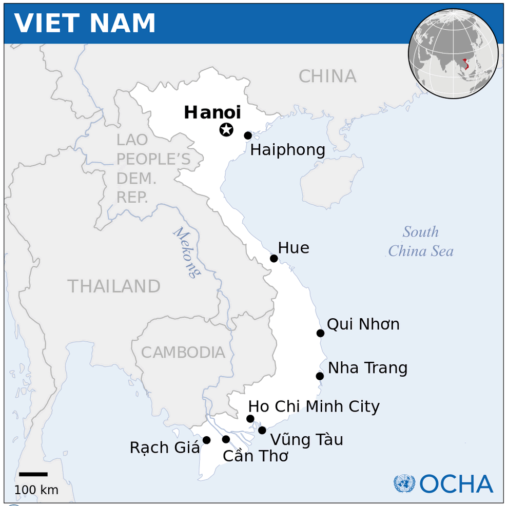 Vietnam Location Map