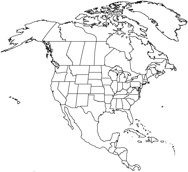 North America Blank Map