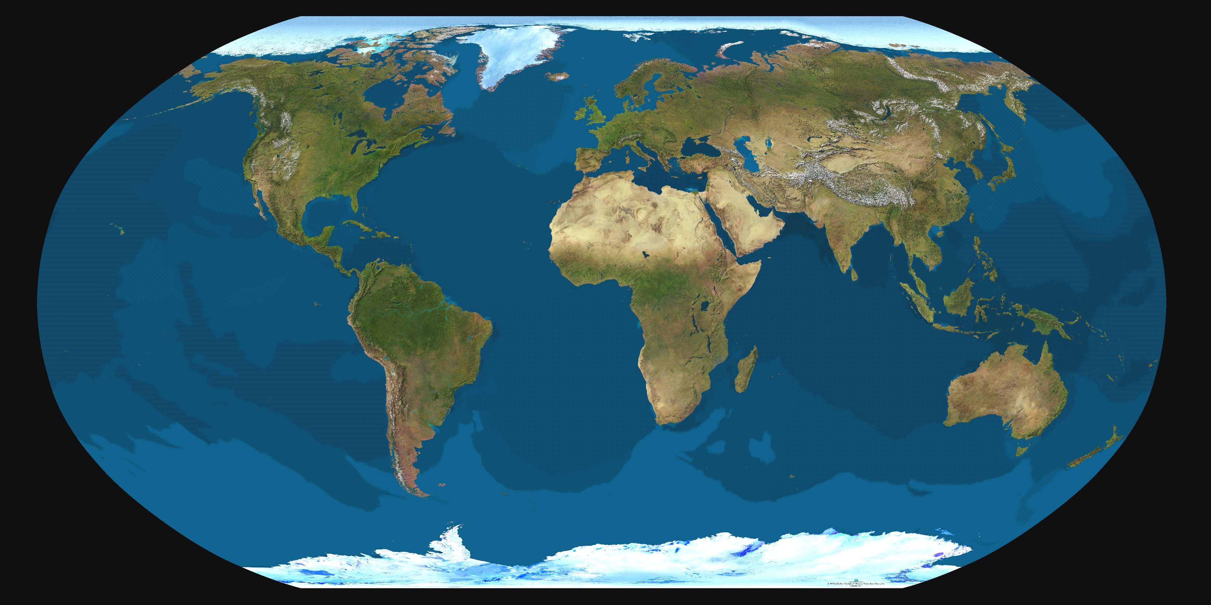 Large Earth Map
