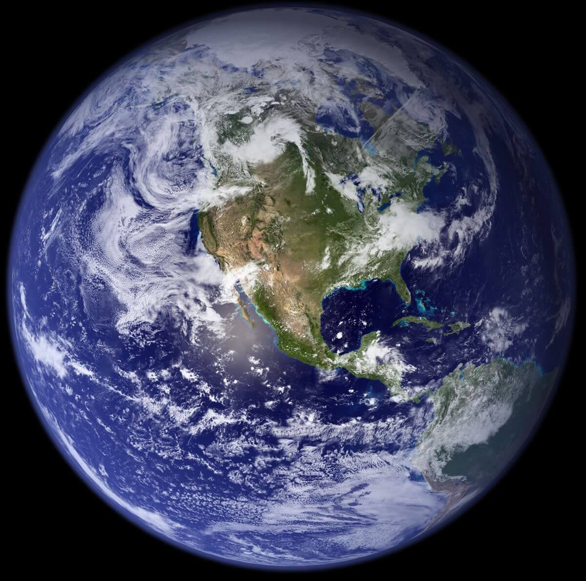 North America and Earth map