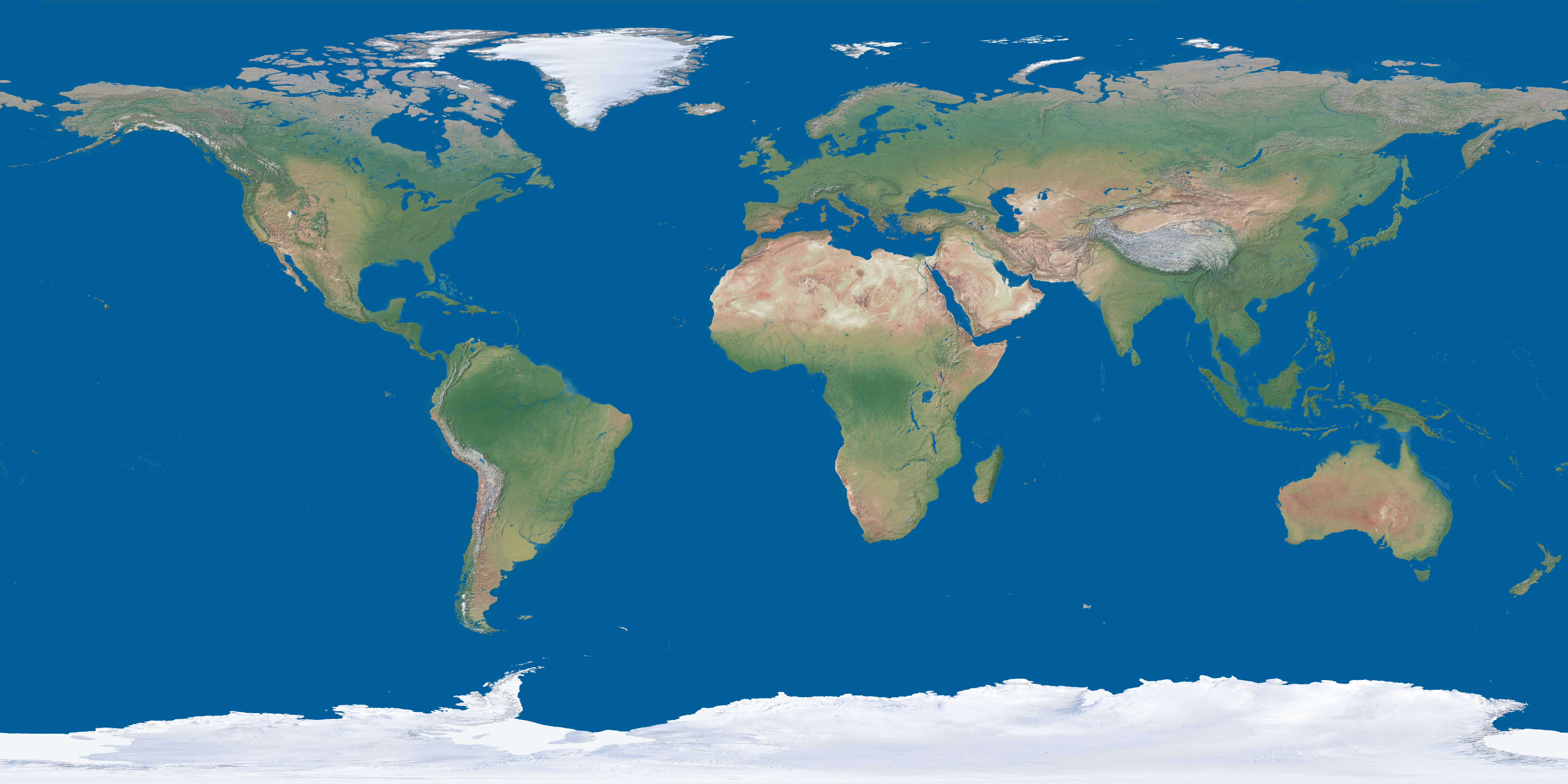 Printable Earth map