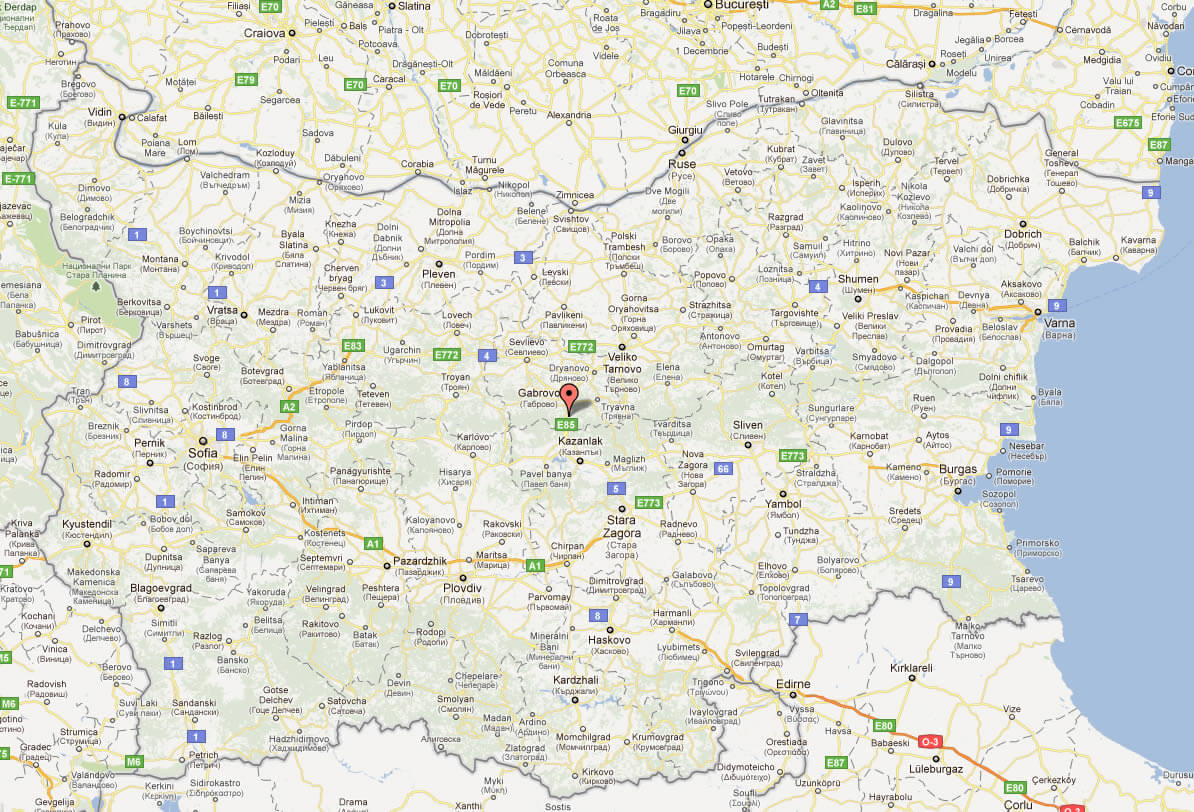 Bulgaria sketch map