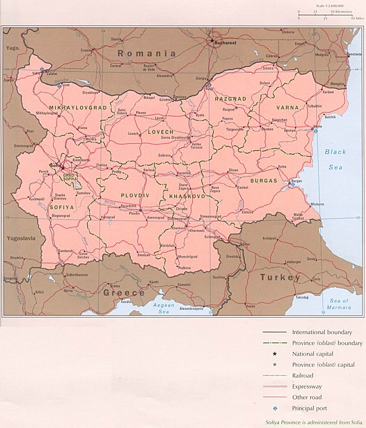 Bulgaria map