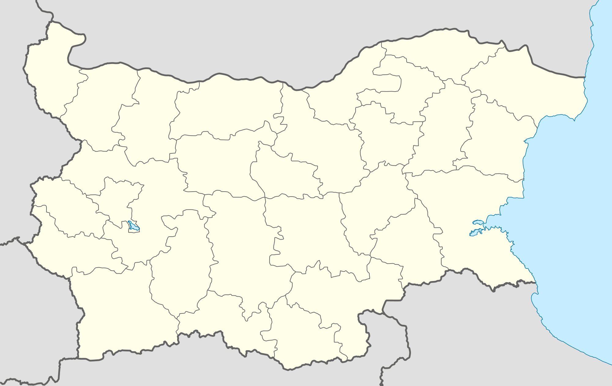 Bulgaria outline blank map