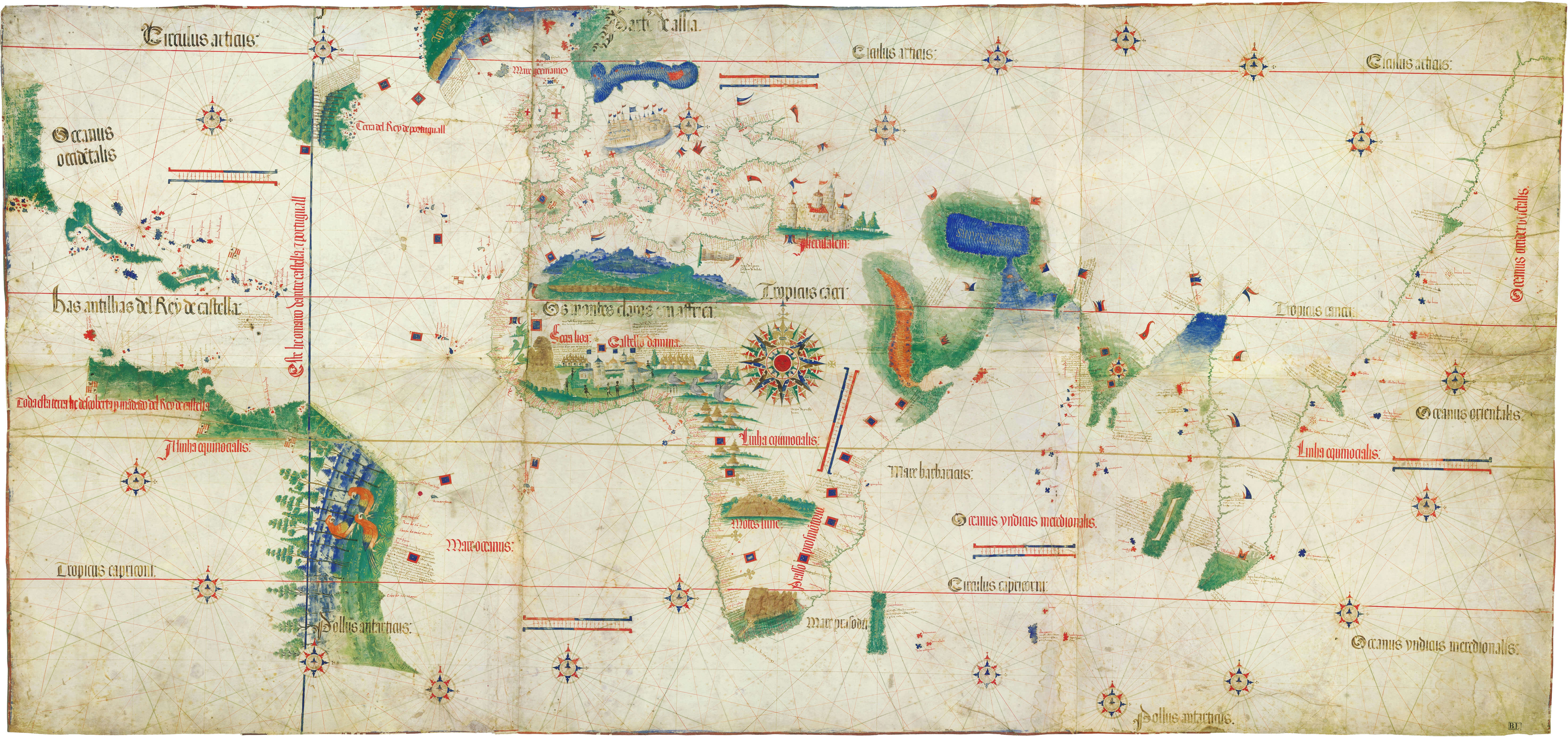 Greenland map Cantino Planisphere 1502
