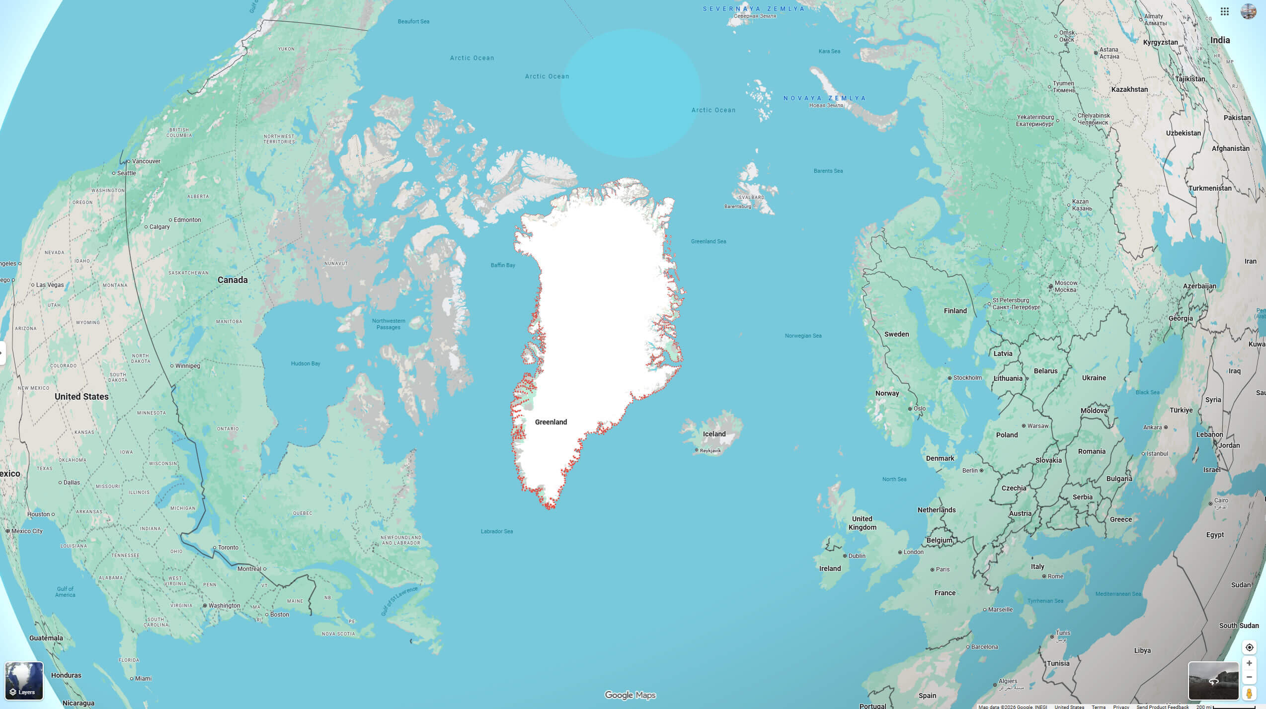Greenland USA Denmark EU map