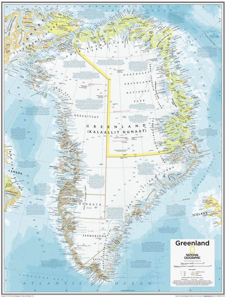 Large Greenland map