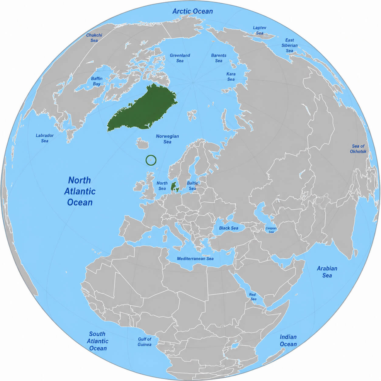 Where is Denmark on the world map