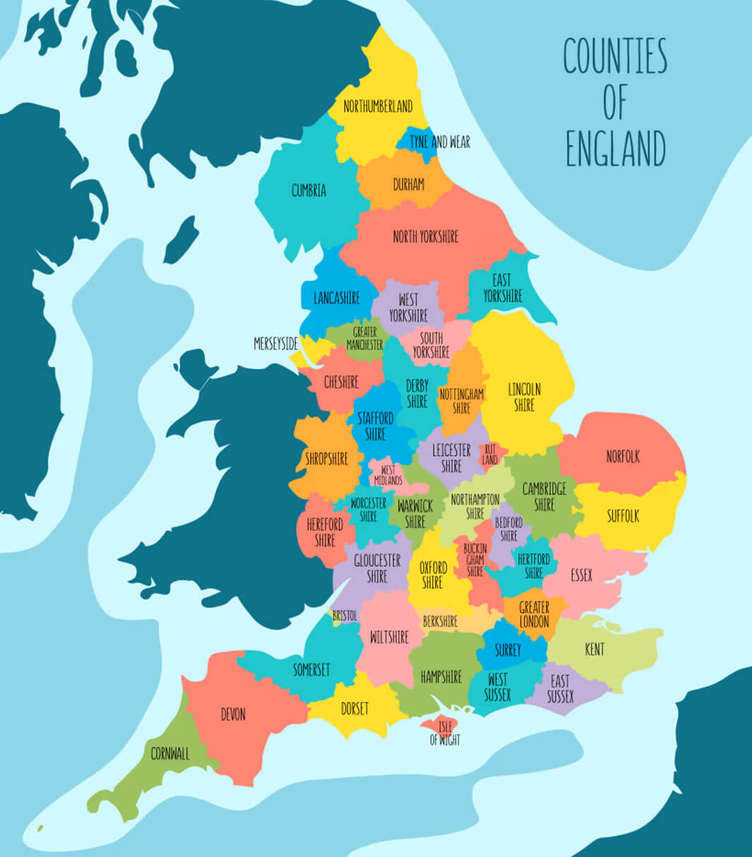 England Cities Map 29 England cities map with provinces