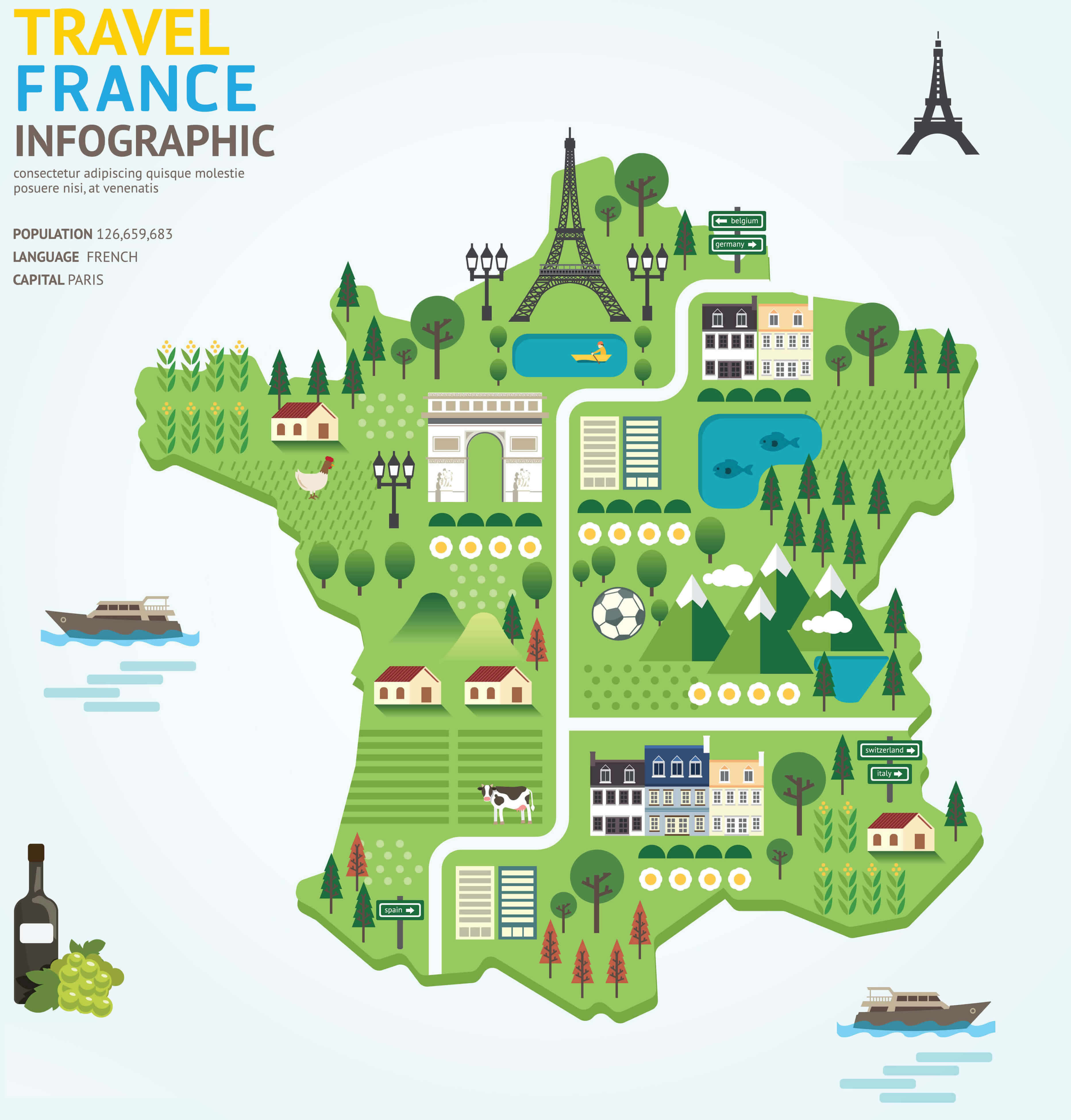France travel map
