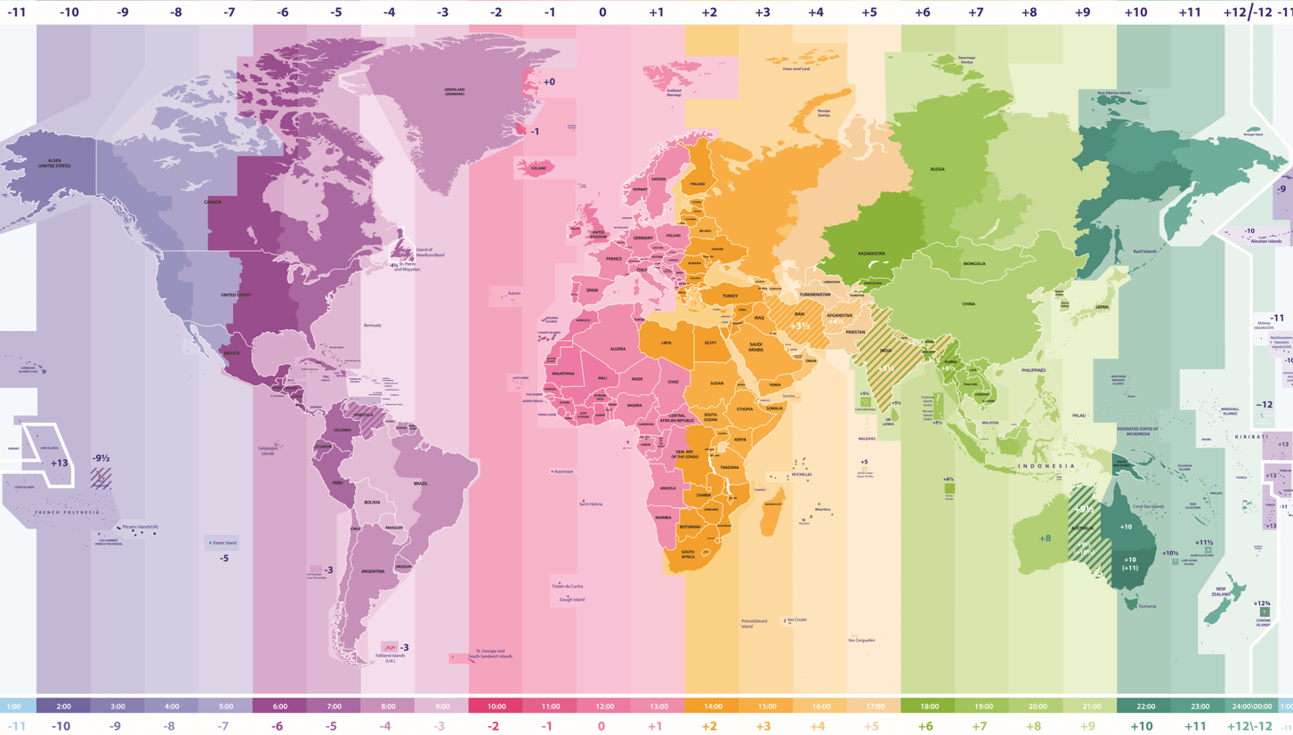 Germany Time Zone Map Guide Of The World