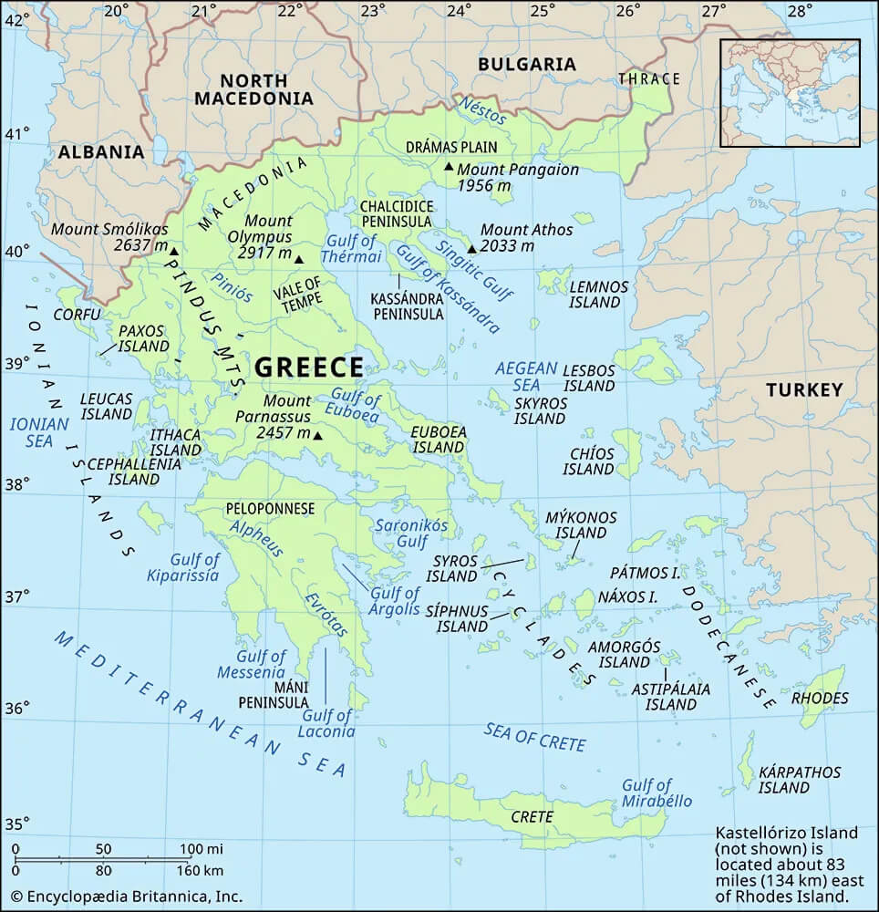 Greece Satellite Map