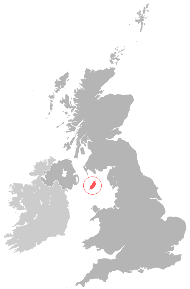 Isle of Man Location Map