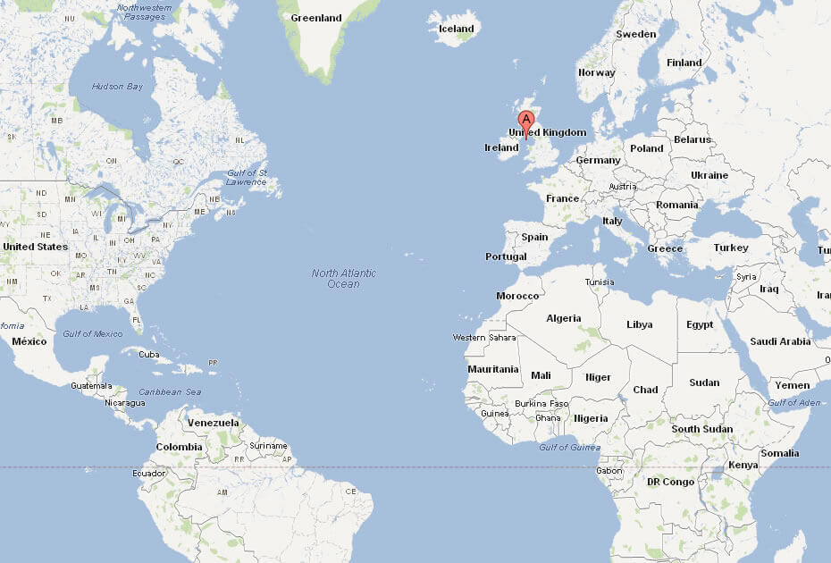Map of Isle of Man World