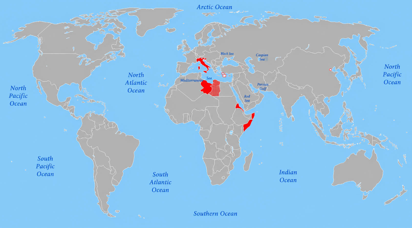 Italy colonial possessions map 1914
