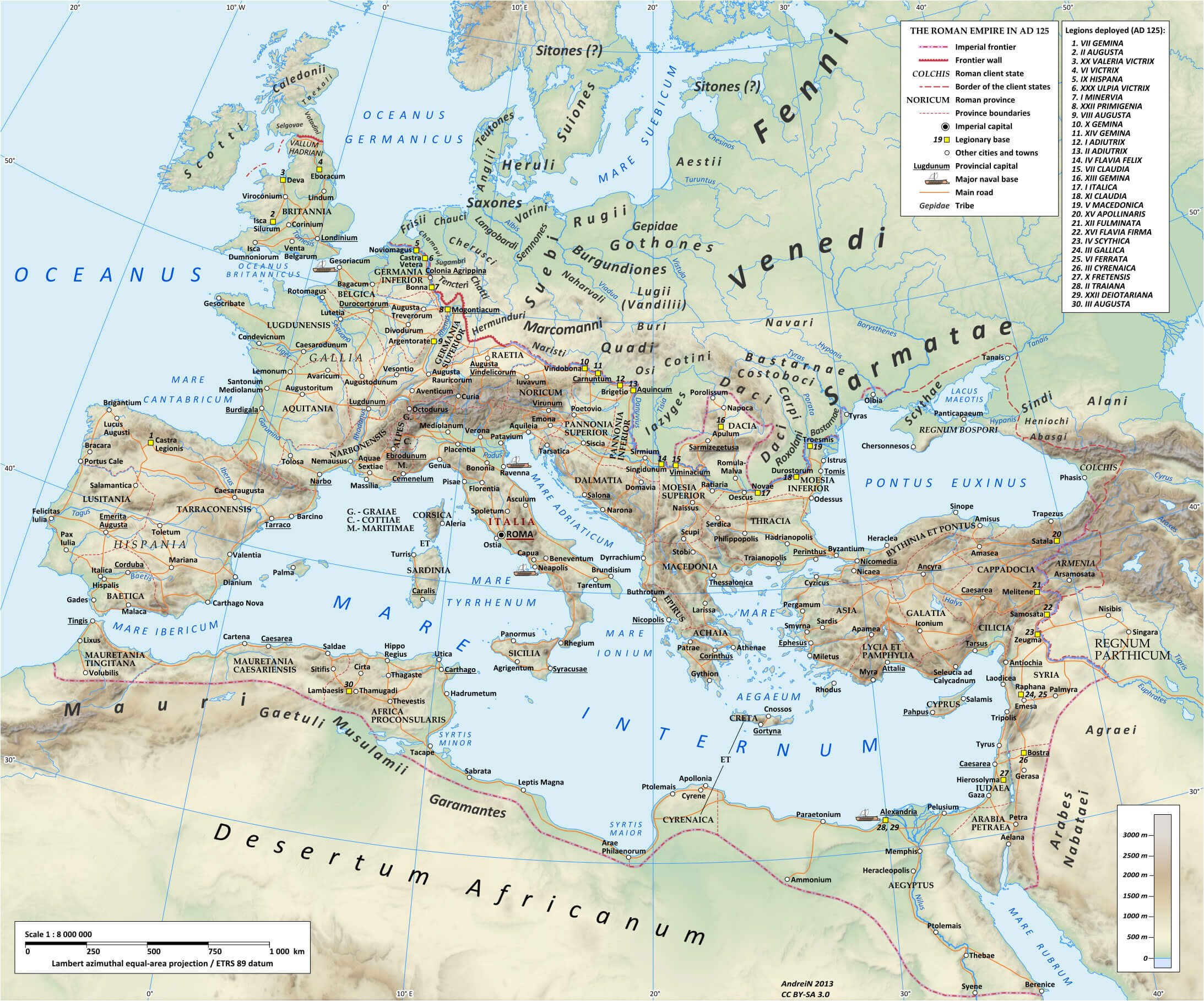 Roman Historical Map