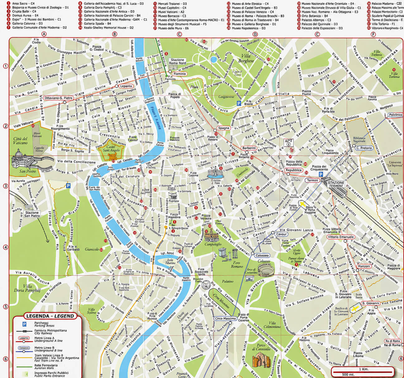 Rome street map