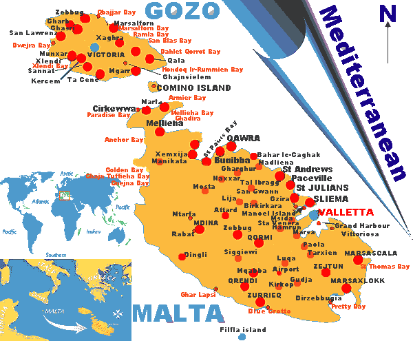 Malta Map 39 Malta Map Tourism