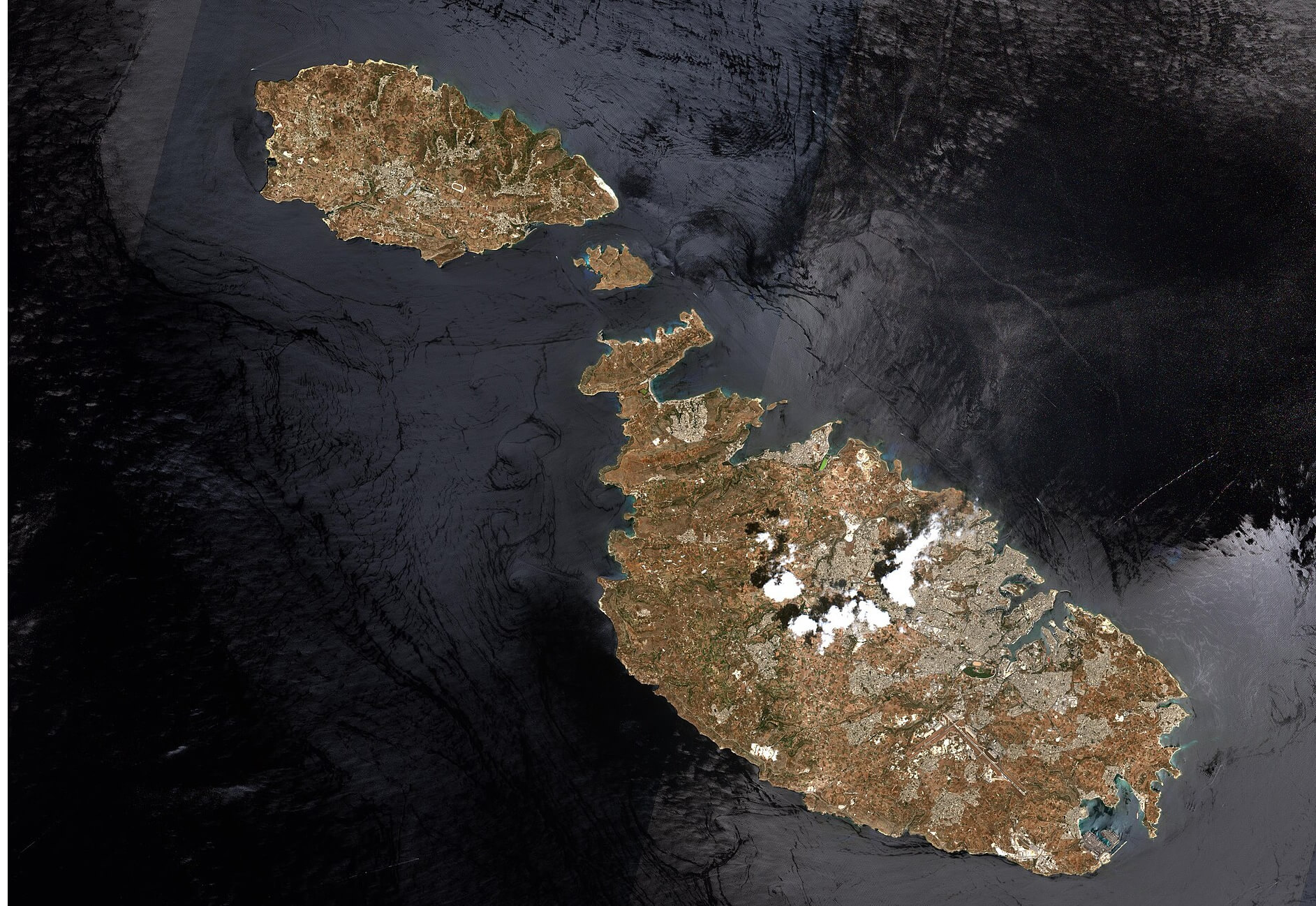 Malta Map 33 Malta Satellite Map