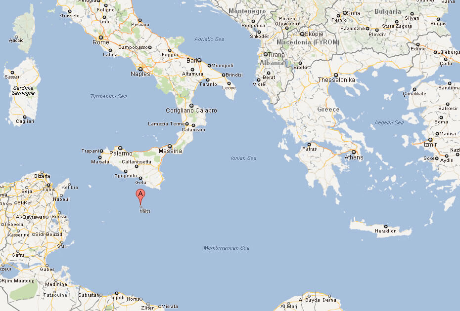 Malta Map 41 Map of Malta Europe