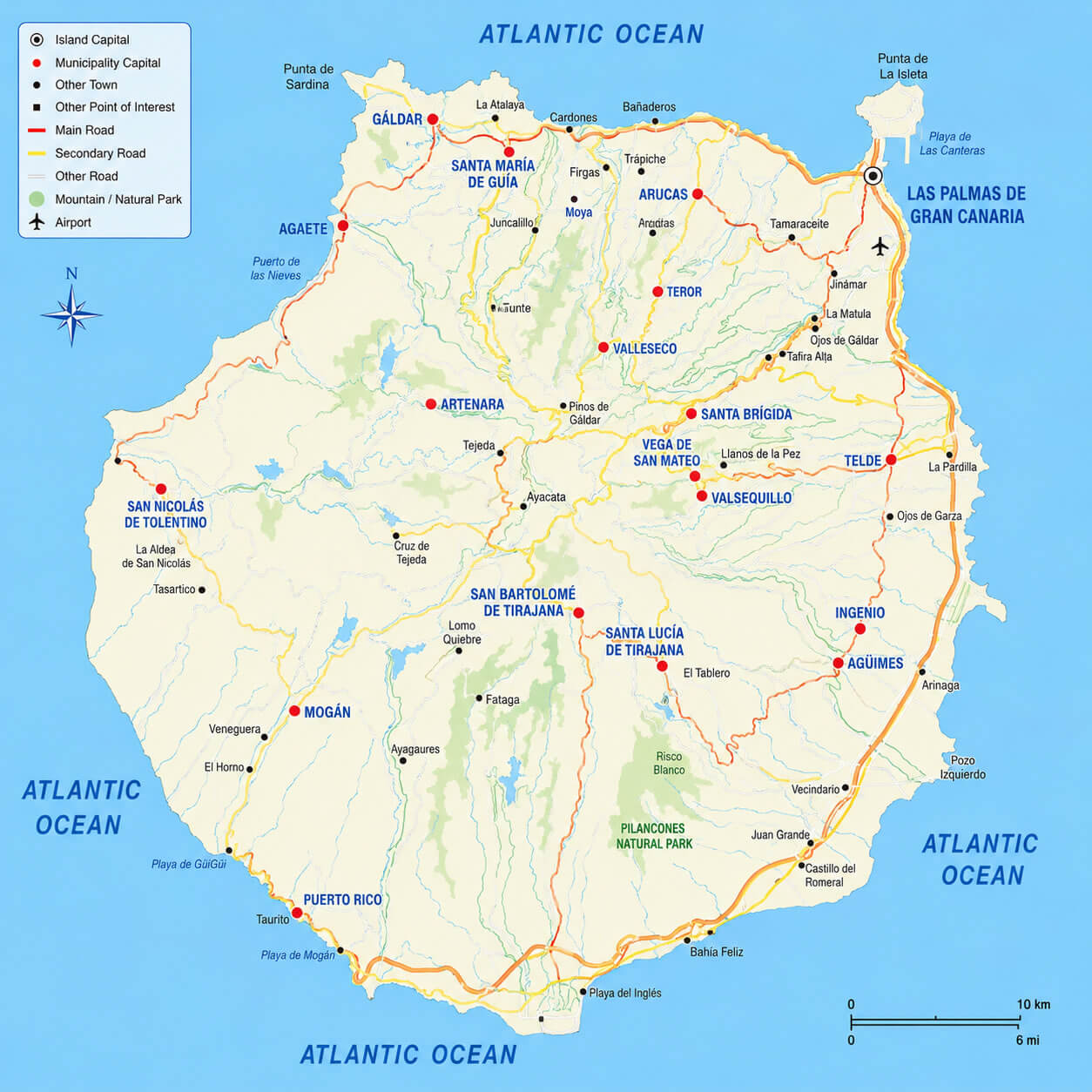 Las Palmas Map 22 Gran Canaria Island map