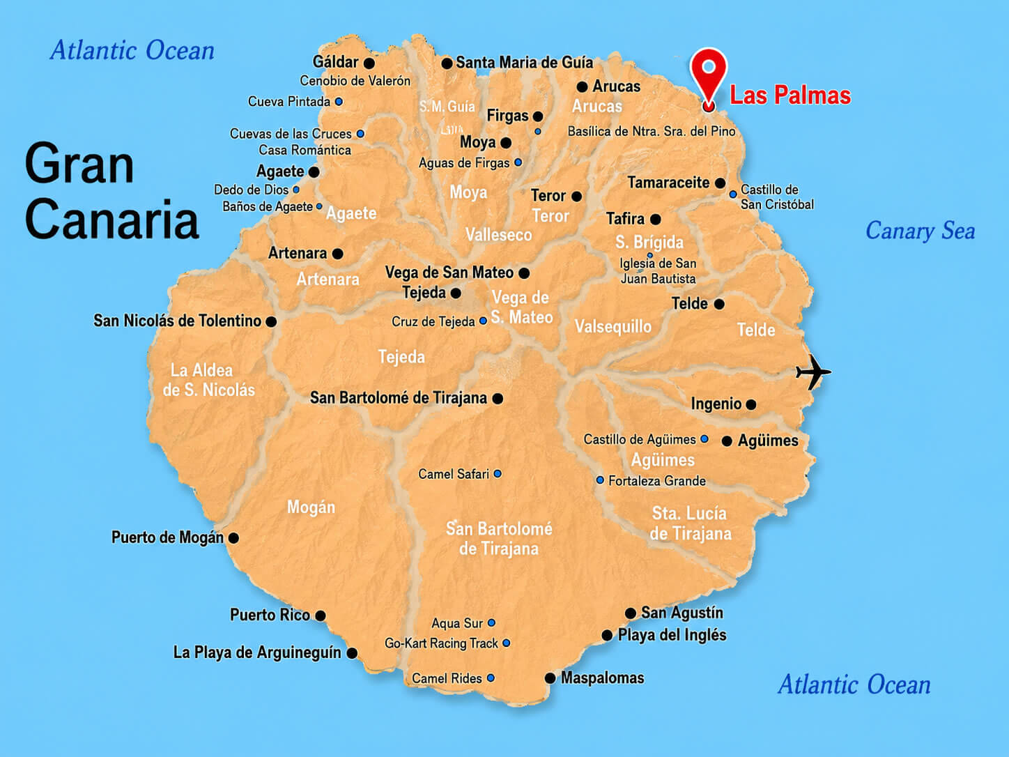 Gran Canaria tourism map