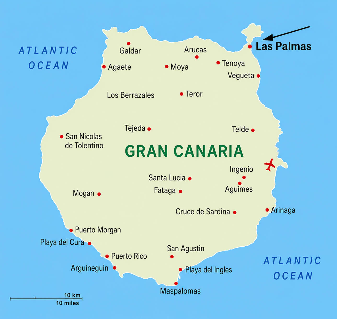 Las Palmas tourist map