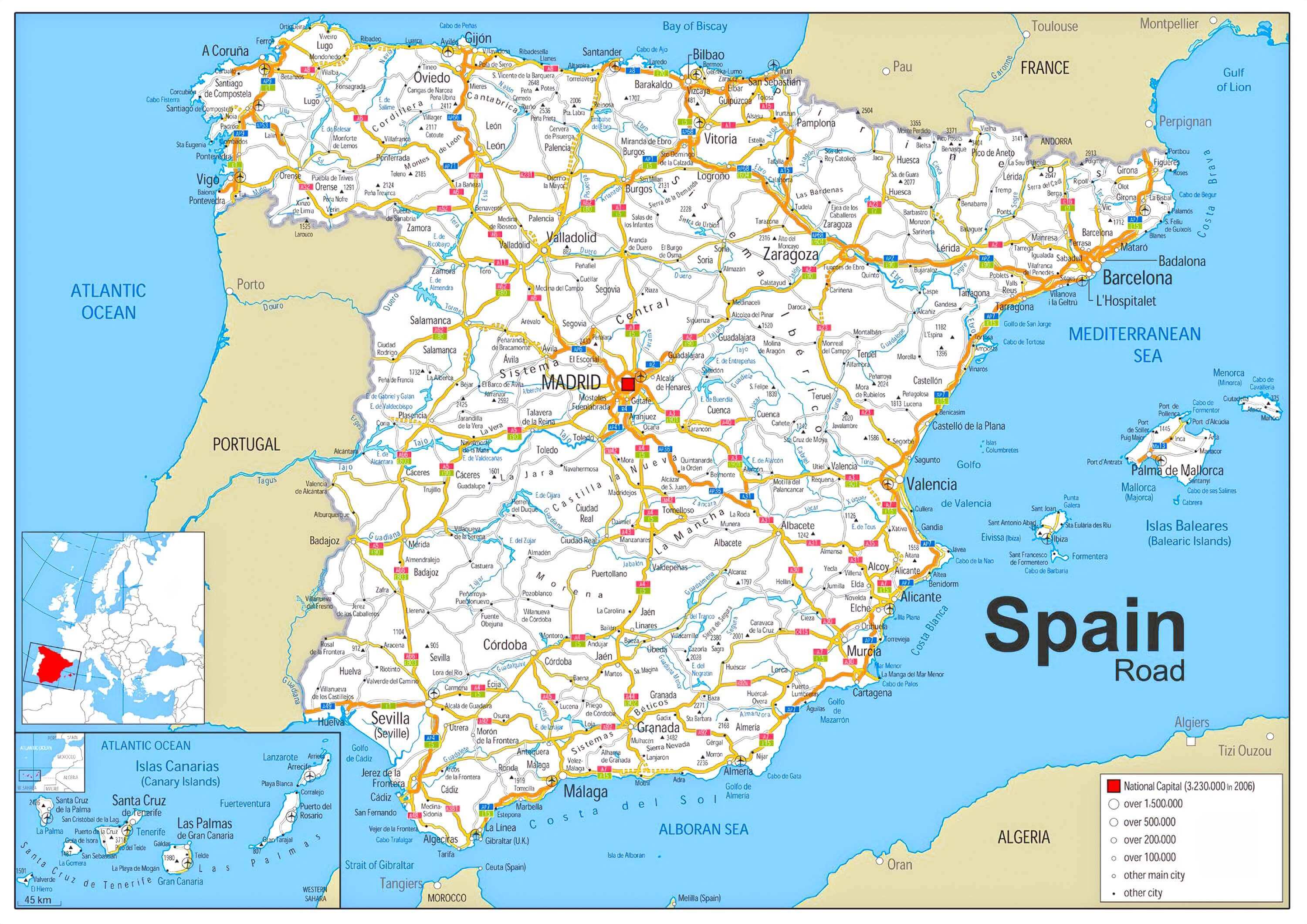 Spain road map