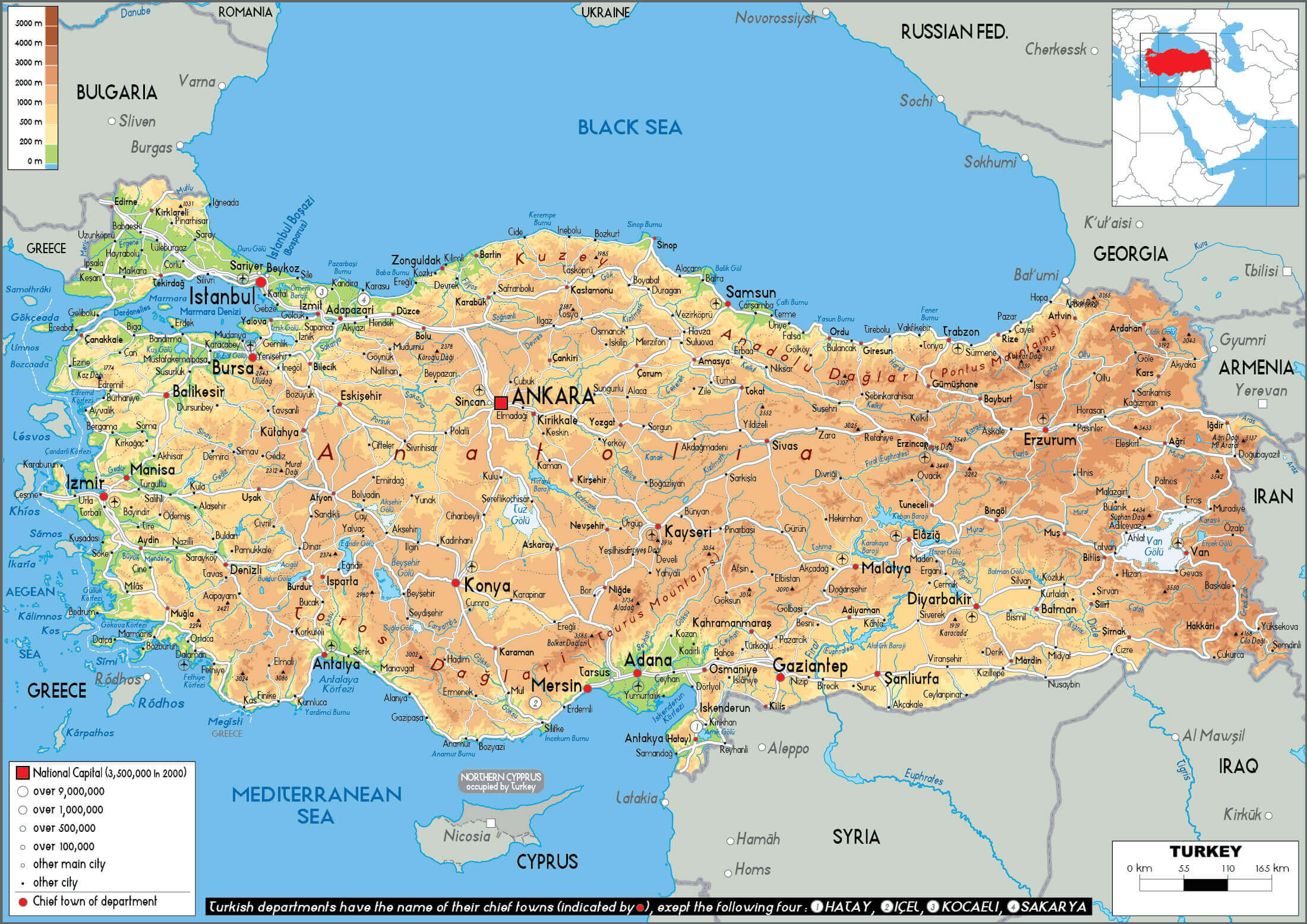 Turkey high resolution physical map