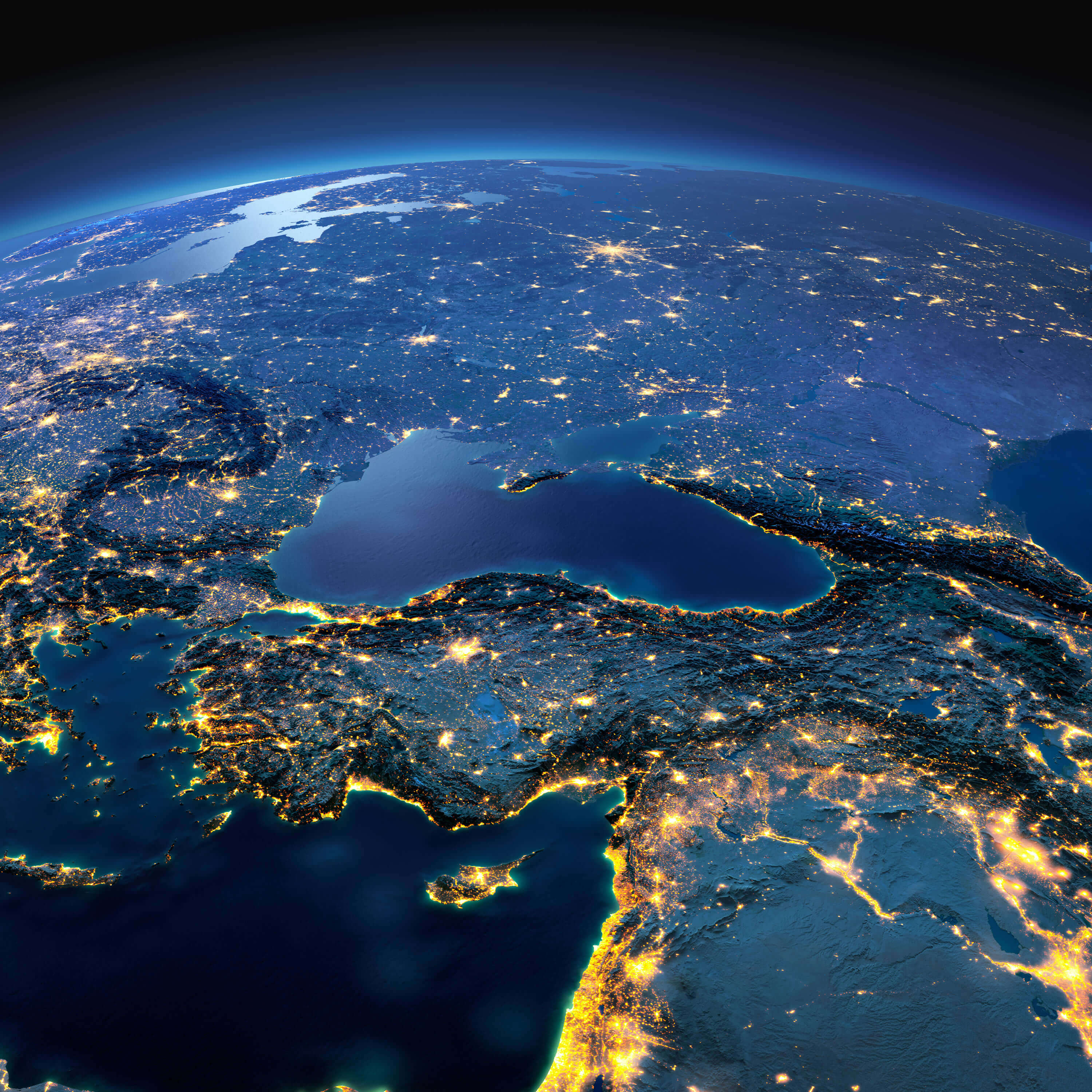 Turkey middle east high resolution satellite image