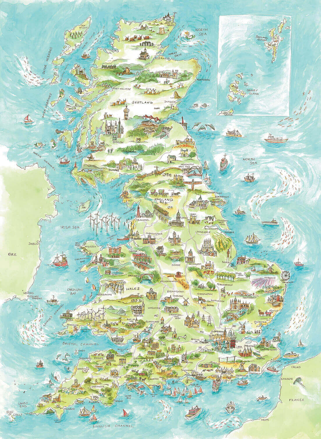 UK landlords map with cities