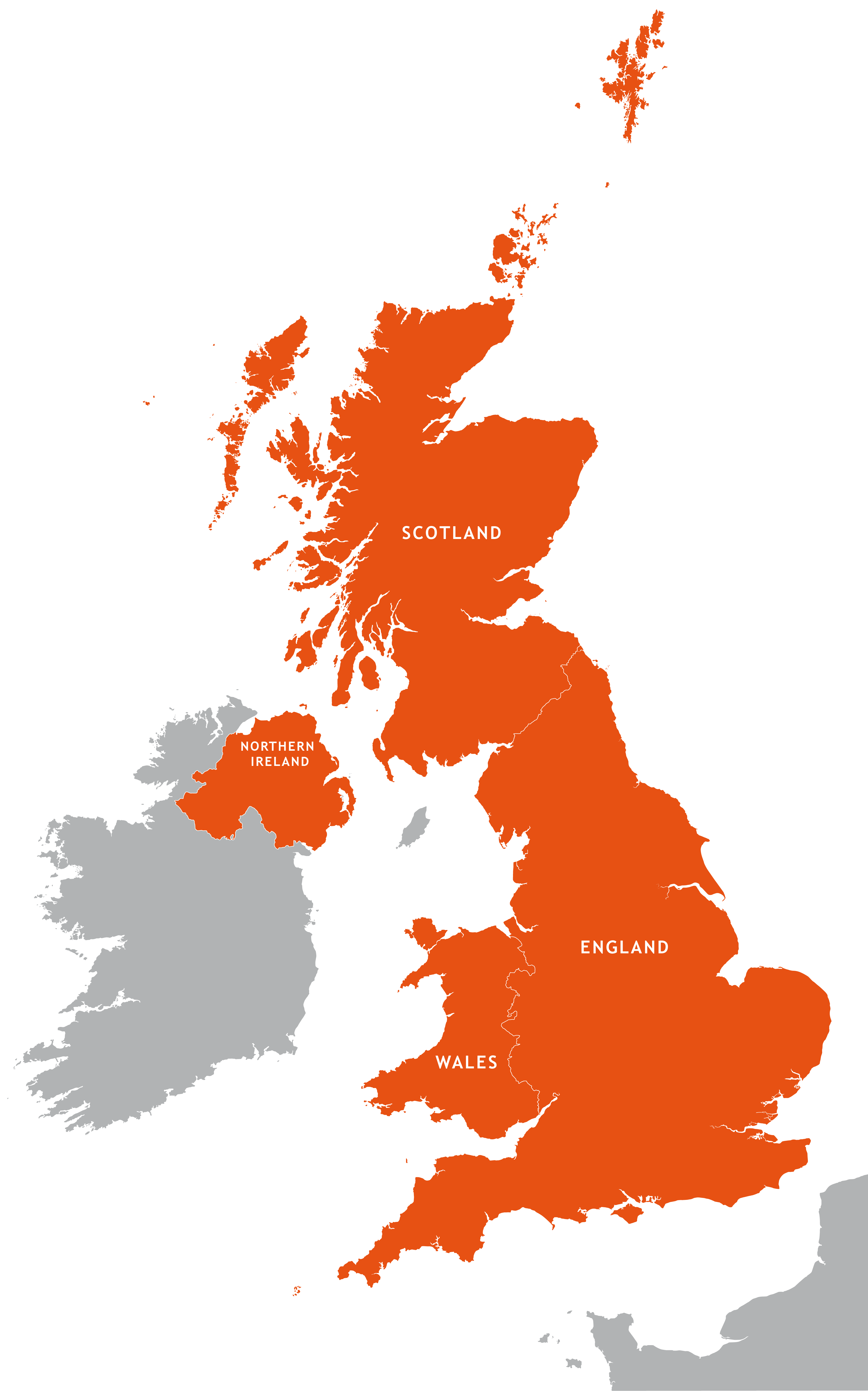 UK high resolution outline map