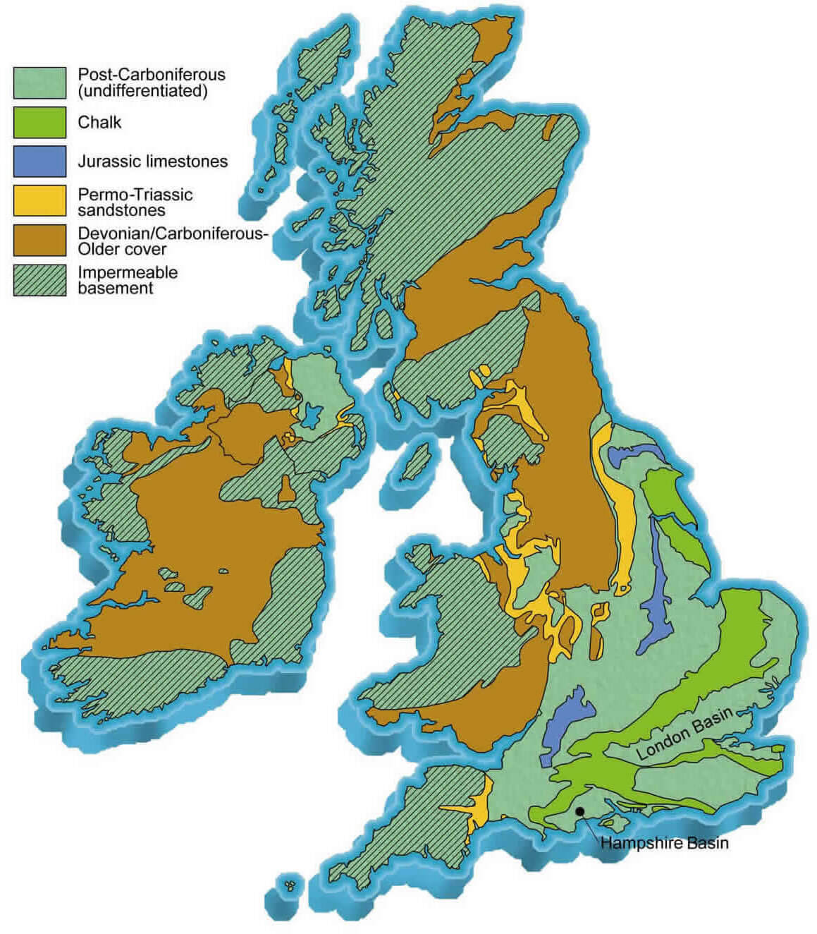 UK large geographic map