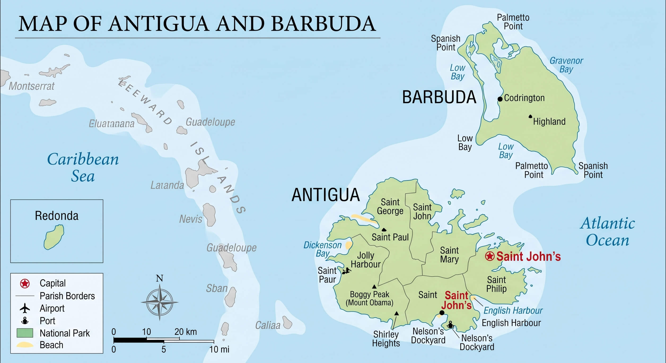 Antigua and Barbuda location map